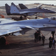 Illustration for article titled Taking Off In A MiG-29K From A Carrier At Night Is A Fiery Thrill